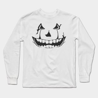 Spooky Pumpkin Face Long Sleeve T-Shirt